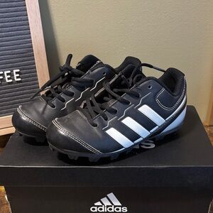 Adidas Kids Black and White rubber cleats